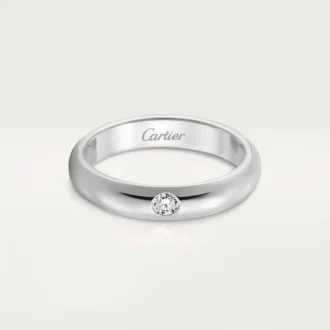 1895 vielsesring – platin, diamant – Cartier