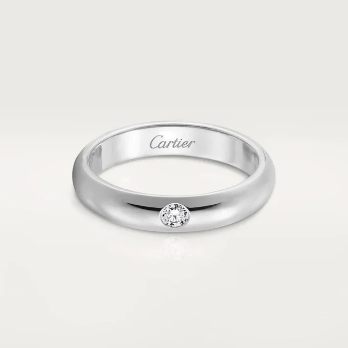 1895 vielsesring – platin, diamant – Cartier 1895 vielsesring – platin, diamant – Cartier