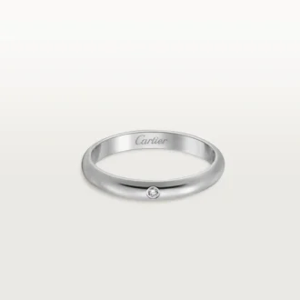 1895 vielsesring – platin, diamant – Cartier