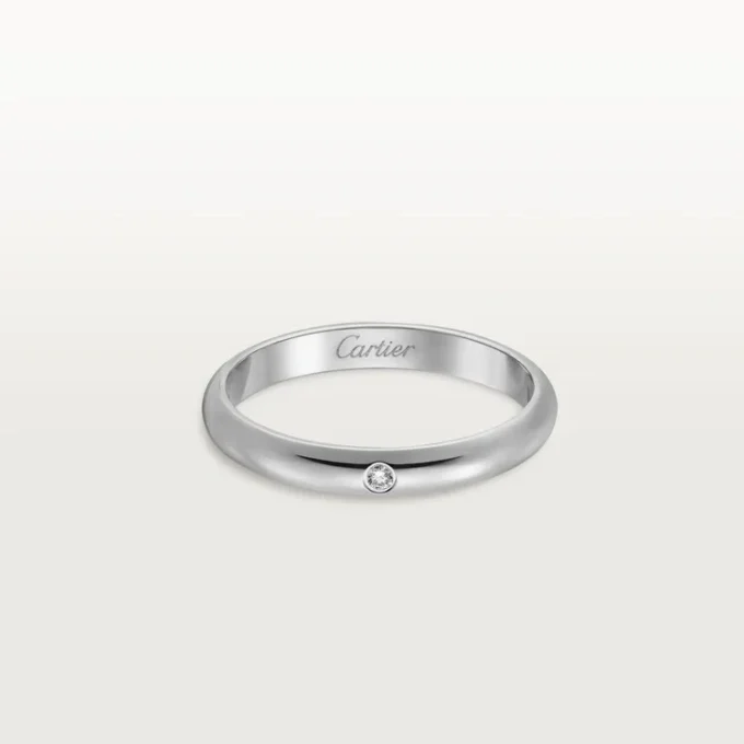 1895 vielsesring – platin, diamant – Cartier 1895 vielsesring – platin, diamant – Cartier