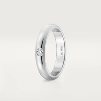 1895 vielsesring – platin, diamant – Cartier
