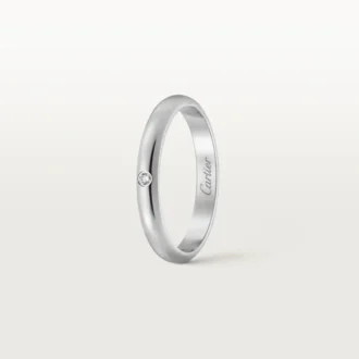 1895 vielsesring – platin, diamant – Cartier