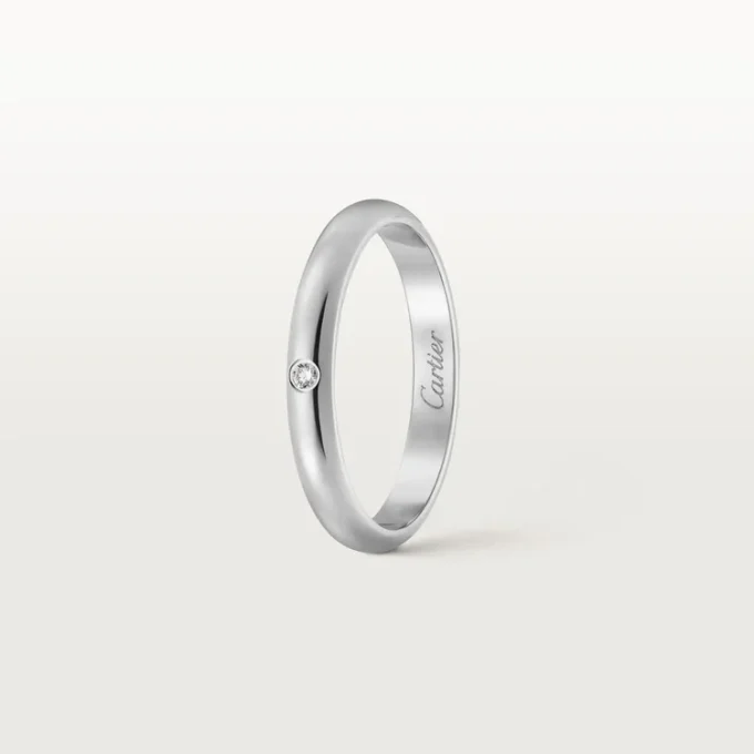 1895 vielsesring – platin, diamant – Cartier 1895 vielsesring – platin, diamant – Cartier