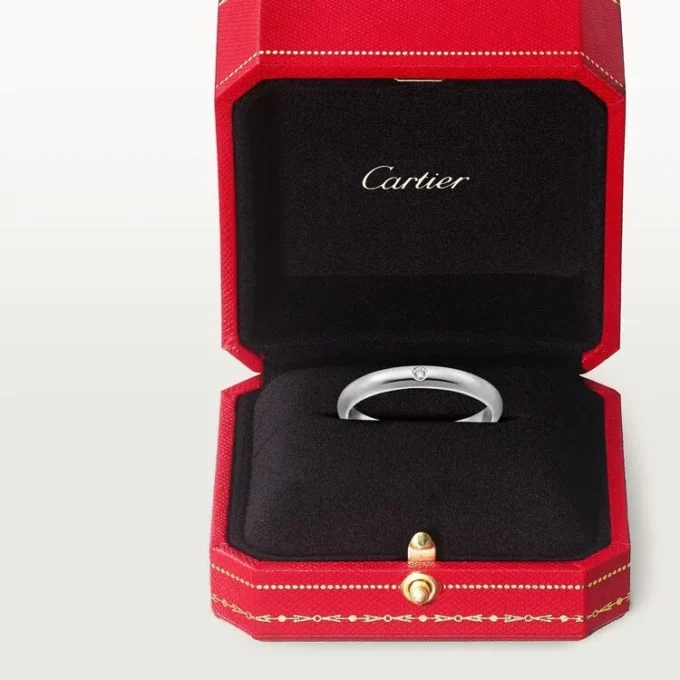 1895 vielsesring – platin, diamant – Cartier 1895 vielsesring – platin, diamant – Cartier