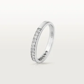 1895 vielsesring – platin, diamanter – Cartier