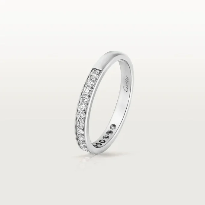 1895 vielsesring – platin, diamanter – Cartier 1895 vielsesring – platin, diamanter – Cartier