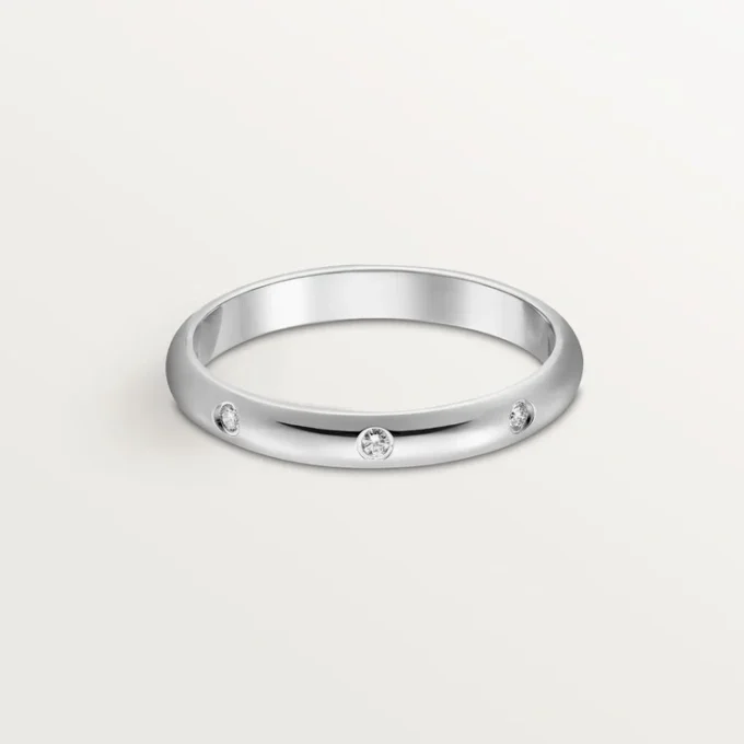 1895 vielsesring – platin, diamanter – Cartier 1895 vielsesring – platin, diamanter – Cartier