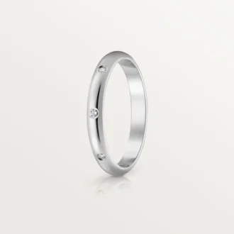 1895 vielsesring – platin, diamanter – Cartier