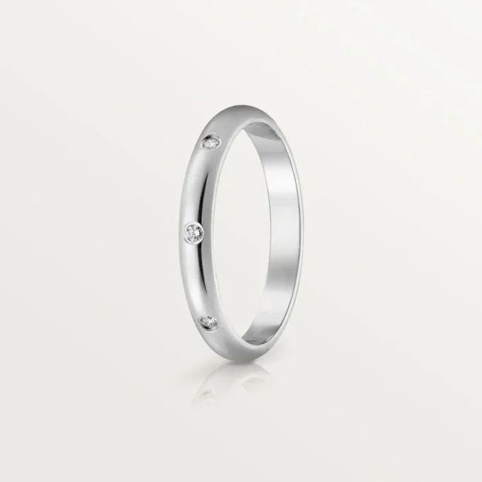 1895 vielsesring – platin, diamanter – Cartier 1895 vielsesring – platin, diamanter – Cartier