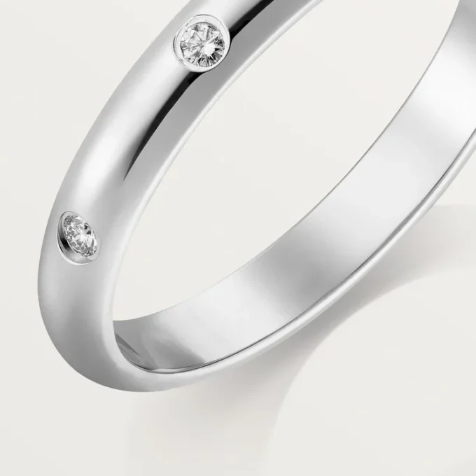 1895 vielsesring – platin, diamanter – Cartier 1895 vielsesring – platin, diamanter – Cartier