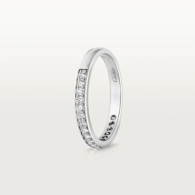 1895 vielsesring – platin, diamanter – Cartier 1895 vielsesring – platin, diamanter – Cartier