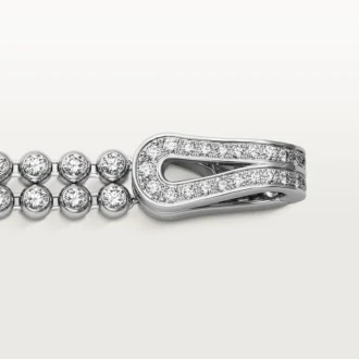 Agrafe-armbånd, brillantslebne diamanter, pavé