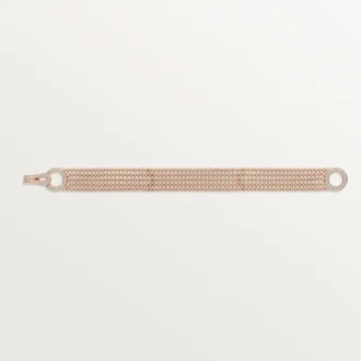 Agrafe-armbånd, lille model, halvt pavé