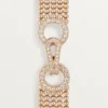 Agrafe-armbånd, lille model, halvt pavé Agrafe-armbånd, lille model, halvt pavé