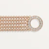 Agrafe-armbånd, lille model, halvt pavé Agrafe-armbånd, lille model, halvt pavé