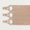 Agrafe-armbånd, mellemstor model, halvpavé Agrafe-armbånd, mellemstor model, halvpavé