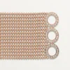 Agrafe-armbånd, mellemstor model, halvpavé Agrafe-armbånd, mellemstor model, halvpavé