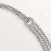 Agrafe halskæde, brillantslebne diamanter, pavé Agrafe halskæde, brillantslebne diamanter, pavé
