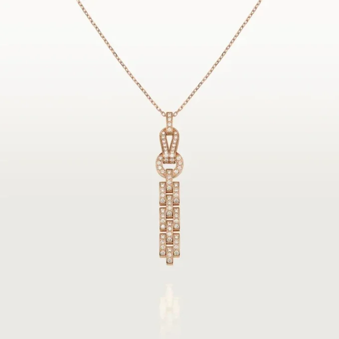 Agrafe halskæde – rosa guld, diamanter – Cartier Agrafe halskæde – rosa guld, diamanter – Cartier