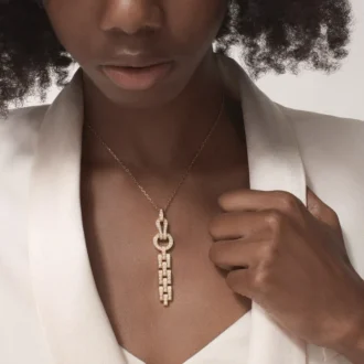 Agrafe halskæde – rosa guld, diamanter – Cartier Agrafe halskæde – rosa guld, diamanter – Cartier