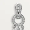 Agrafe-øreringe, brillantslebne diamanter, pavé Agrafe-øreringe, brillantslebne diamanter, pavé
