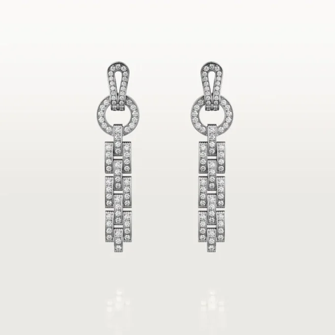 Agrafe øreringe – hvidguld, diamanter – Cartier Agrafe øreringe – hvidguld, diamanter – Cartier
