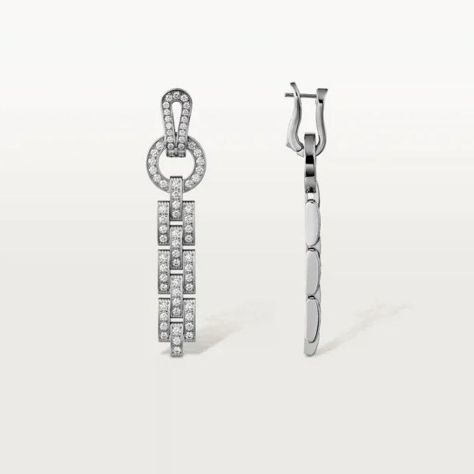 Agrafe øreringe – hvidguld, diamanter – Cartier Agrafe øreringe – hvidguld, diamanter – Cartier