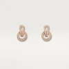 Agrafe øreringe – rosa guld, diamanter – Cartier Agrafe øreringe – rosa guld, diamanter – Cartier