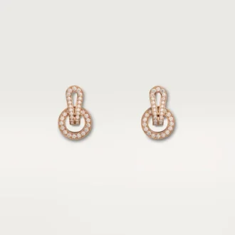 Agrafe øreringe – rosa guld, diamanter – Cartier