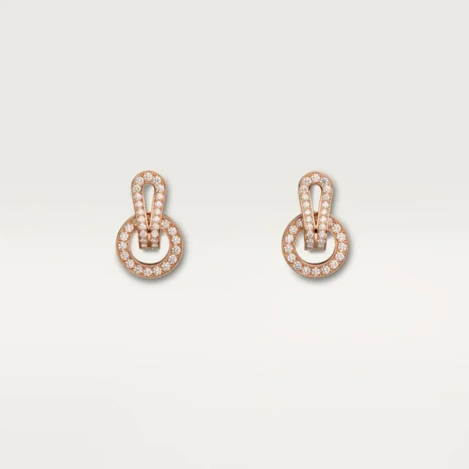 Agrafe øreringe – rosa guld, diamanter – Cartier Agrafe øreringe – rosa guld, diamanter – Cartier