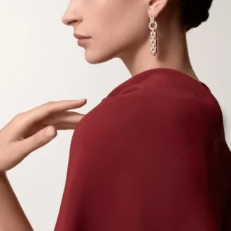 Agrafe øreringe – rosa guld, diamanter – Cartier
