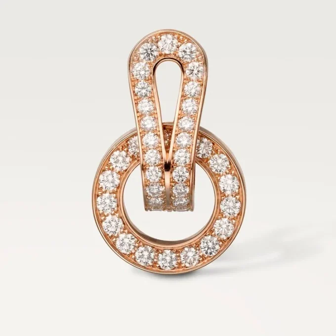Agrafe øreringe – rosa guld, diamanter – Cartier Agrafe øreringe – rosa guld, diamanter – Cartier