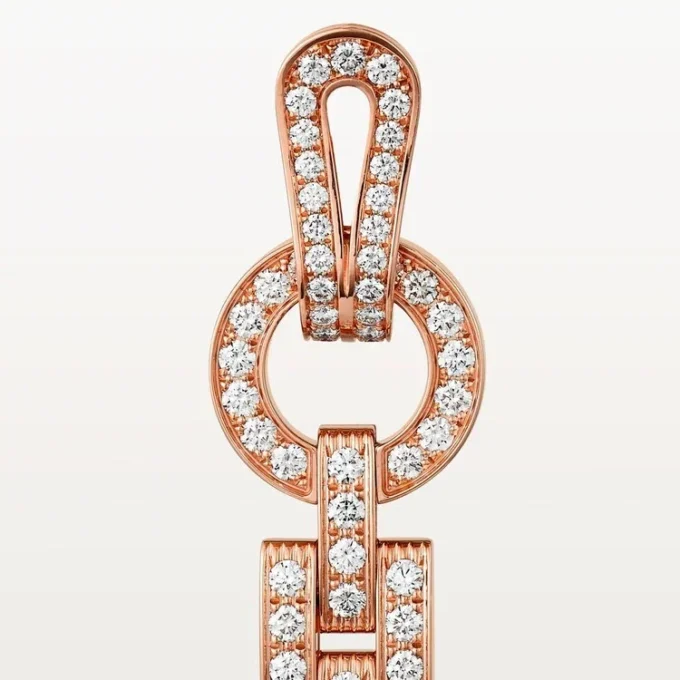 Agrafe øreringe – rosa guld, diamanter – Cartier Agrafe øreringe – rosa guld, diamanter – Cartier