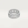 Broderie De Cartier-ring, tredobbelt række, diamanter Broderie De Cartier-ring, tredobbelt række, diamanter