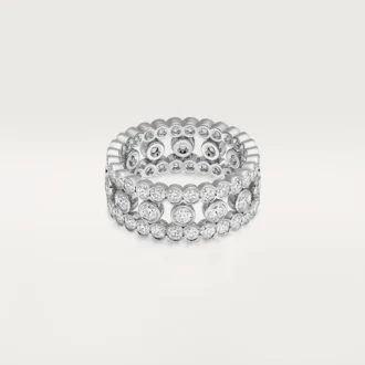 Broderie De Cartier-ring, tredobbelt række, diamanter