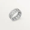 Broderie De Cartier-ring, tredobbelt række, diamanter Broderie De Cartier-ring, tredobbelt række, diamanter