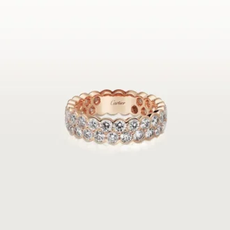 Broderie De Cartier vielsesring – rosa guld, diamanter – Cartier