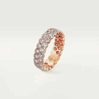 Broderie De Cartier vielsesring – rosa guld, diamanter – Cartier