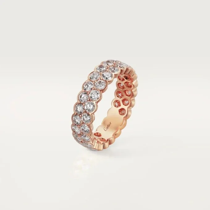 Broderie De Cartier vielsesring – rosa guld, diamanter – Cartier Broderie De Cartier vielsesring – rosa guld, diamanter – Cartier