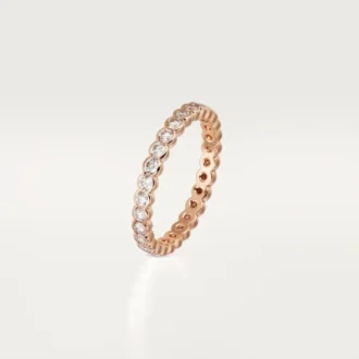 Broderie De Cartier vielsesring – rosa guld, diamanter – Cartier