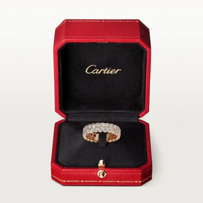 Broderie De Cartier vielsesring – rosa guld, diamanter – Cartier Broderie De Cartier vielsesring – rosa guld, diamanter – Cartier