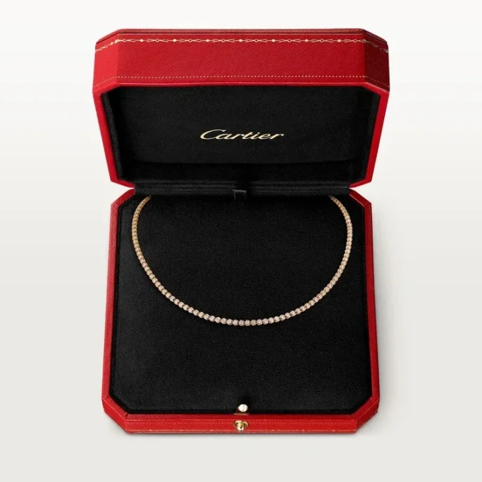 C De Cartier Essential Lines halskæde, brillantslebne diamanter C De Cartier Essential Lines halskæde, brillantslebne diamanter