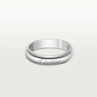 C De Cartier vielsesring, 4 mm bred