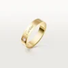 C De Cartier vielsesring, 4 mm bred, 1 diamant