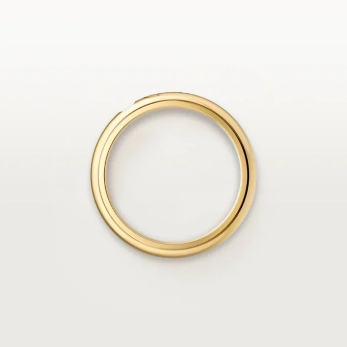 C De Cartier vielsesring, 4 mm bred, 1 diamant C De Cartier vielsesring, 4 mm bred, 1 diamant