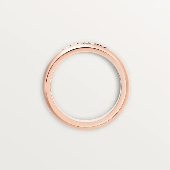 C De Cartier vielsesring, 4 mm bred, 1 diamant C De Cartier vielsesring, 4 mm bred, 1 diamant