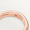 C De Cartier vielsesring, 4 mm bred, 1 diamant C De Cartier vielsesring, 4 mm bred, 1 diamant