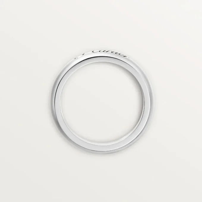 C De Cartier vielsesring, 4 mm bred, 1 diamant