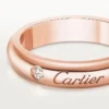 C De Cartier vielsesring, 4 mm bred, 1 diamant C De Cartier vielsesring, 4 mm bred, 1 diamant