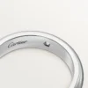 C De Cartier vielsesring, 4 mm bred, 1 diamant